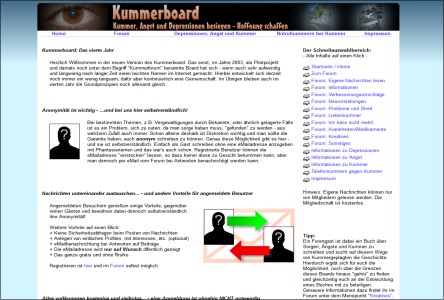 Screenshot Kummerboard - Gegen Kummer, Angst und Depressionen
